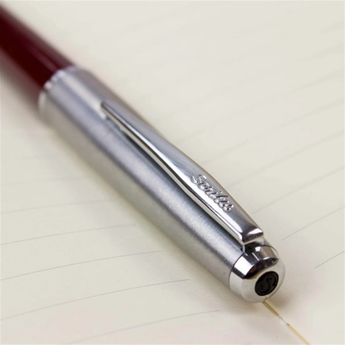 Kişiye Özel Scrikss Metal Gövdeli Roller İmza Kalemi - Bordo Renk