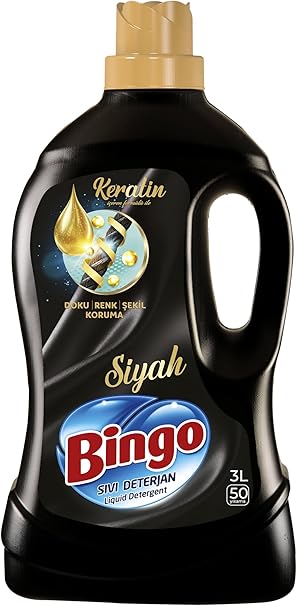 Bingo Siyahlar Keratinli 50 Yıkama Sıvı Çamaşır Deterjanı ( 1 x 3000 Ml )