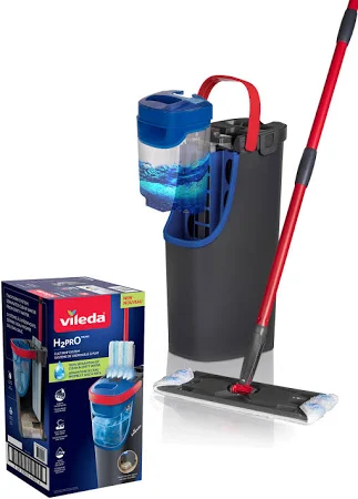 Vileda H2PRO%100 Kirli ve Temiz Suyu Ayıran Temizlik Seti & Mikrofiber Mop
