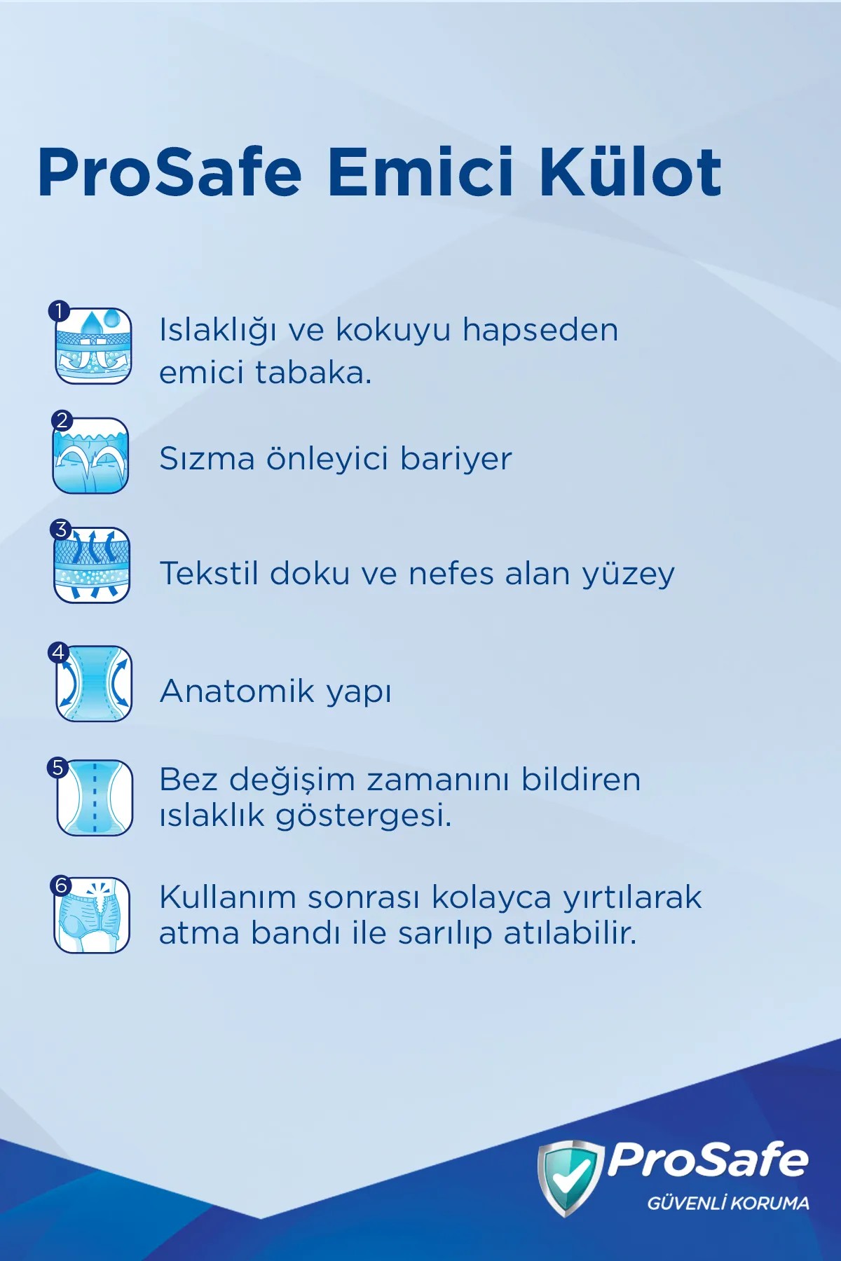 Prosafe Emici Külot XLarge 30'lu