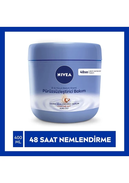 Nivea El Vücut Kremi Pürüzsüzleştirici Bakım 400 Ml