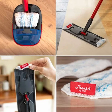 Vileda H2PRO%100 Kirli ve Temiz Suyu Ayıran Temizlik Seti & Mikrofiber Mop