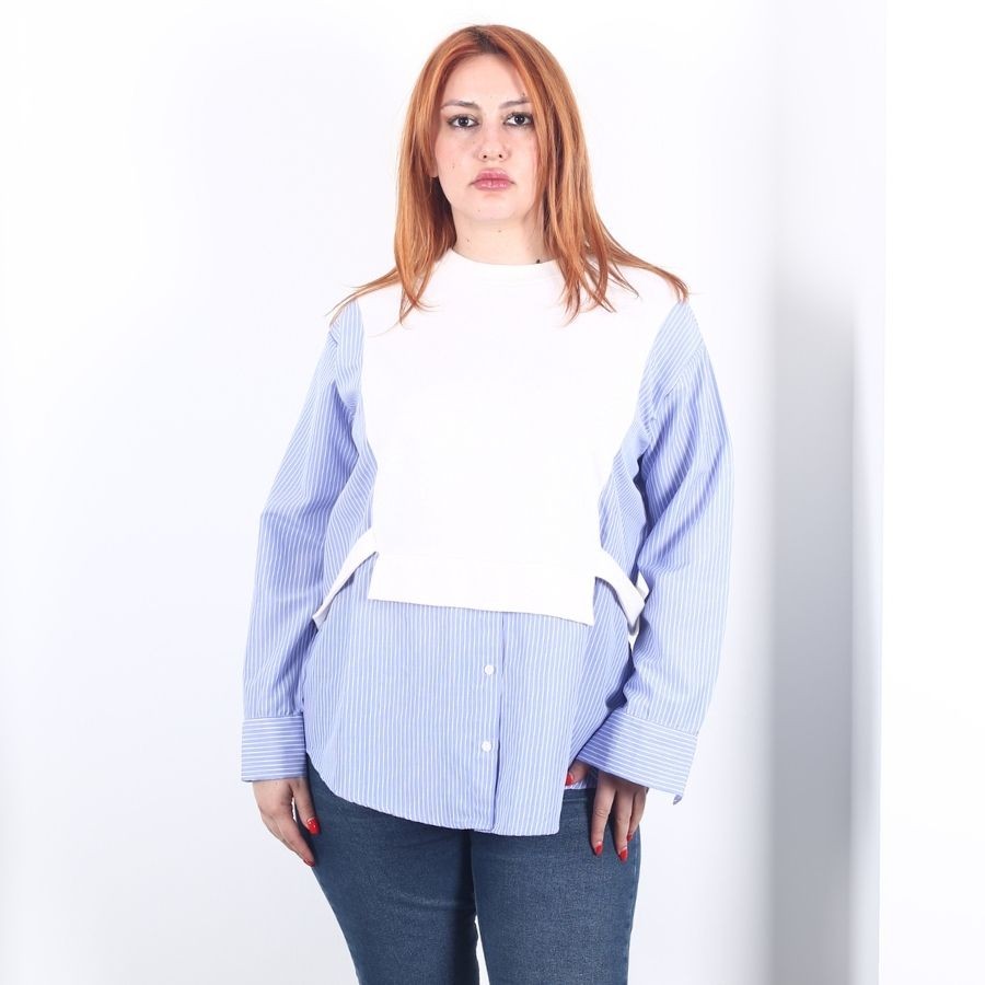 Modavega Garnili Kuşaklı Sweatshirt 2766