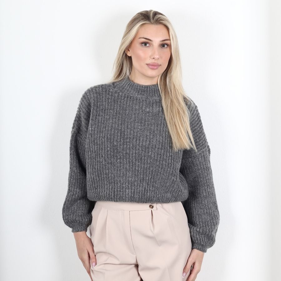 Moavega Kol Ucu Lastikli Selanik Triko Kazak 7058