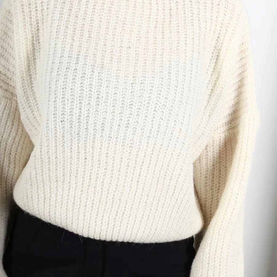 Modavega Kol Ucu Lastikli Selanik Triko Kazak 7058