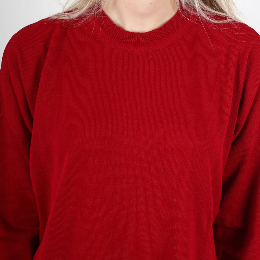 Modavega Bisiklet Yaka Salaş Triko Tunik 