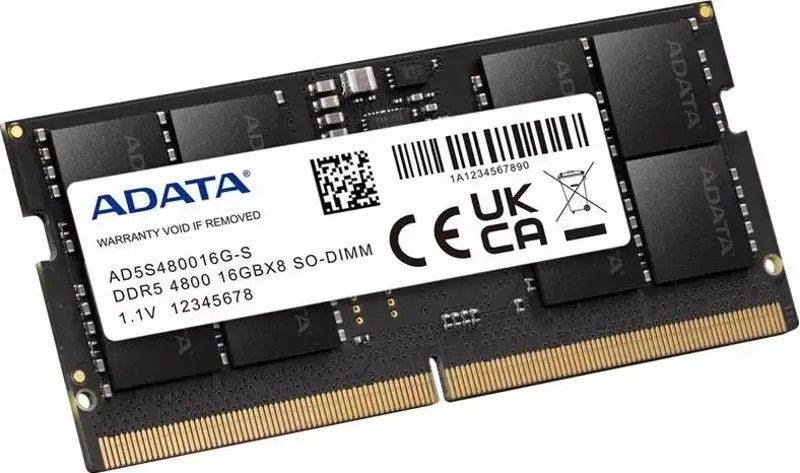 A-DATA RAM SODIMM 16GB DDR5 4800MHZ PREMIER AD5S480016G-S