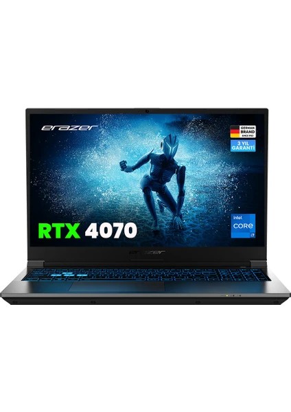 Erazer Deputy P60 4070 MD62748 i7-13620H 16 GB 1 TB SSD RTX4070 15.6" Dos FHD Dizüstü Bilgisayar