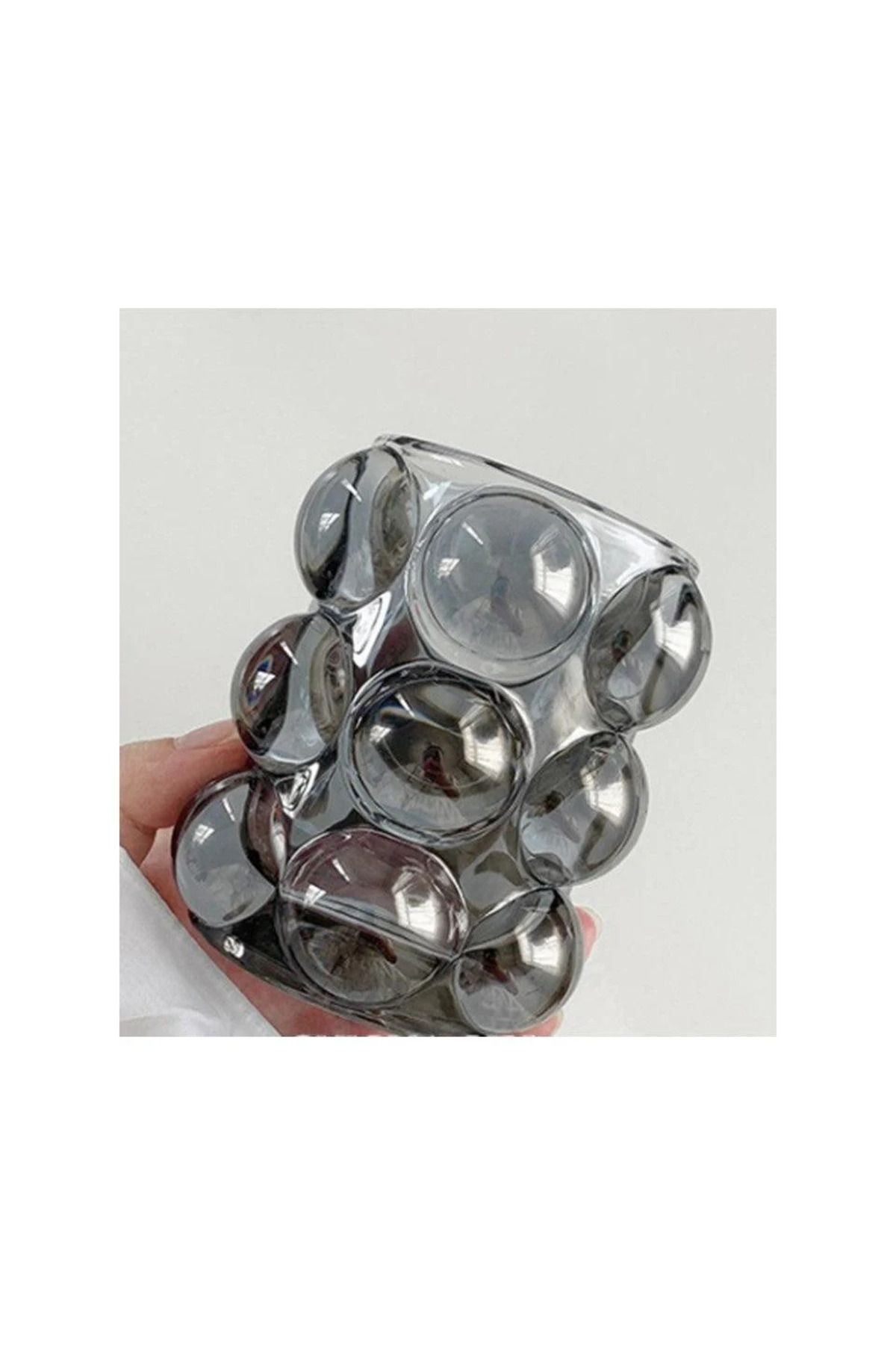 2'li Bubble Dekoratif Cam Vazo/Bardak