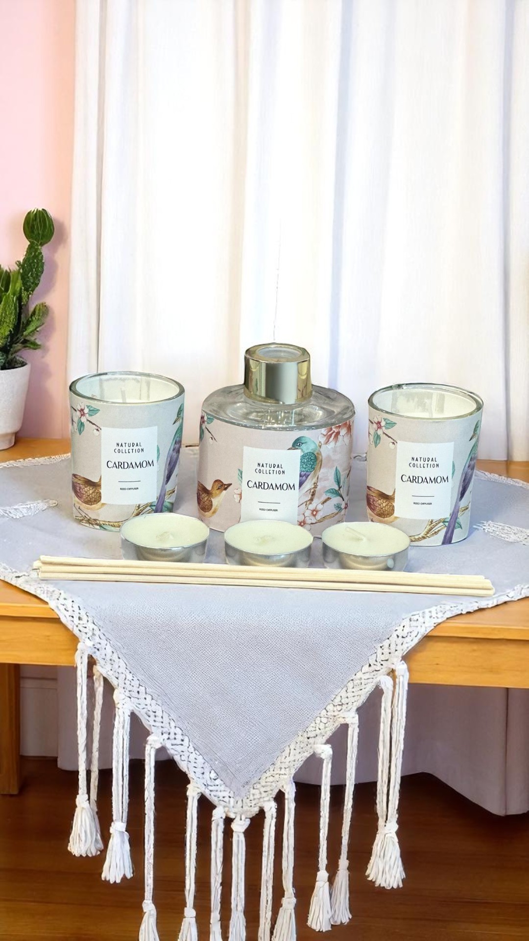 6 Parça Oda Kokusu ve Mum Hediye Seti - Kakule