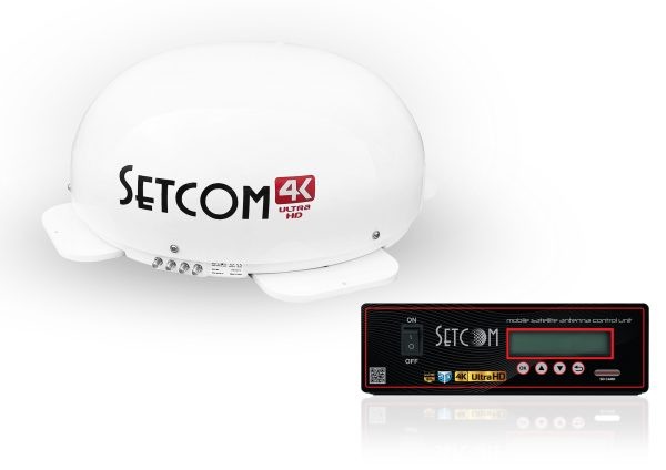 Setcom STC 324 (3 Çıkışlı) Karavan Uydu Anteni (Yeni Nesil 4K)