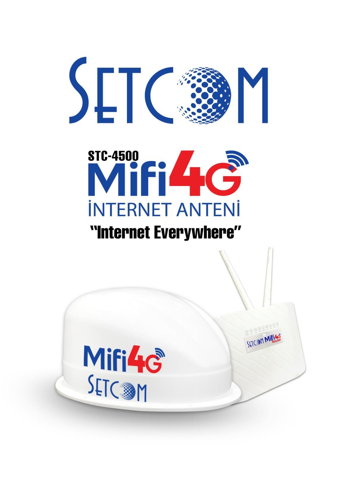 Setcom İnternet Anteni STC 4500 Karavanda İnternet Sistemleri