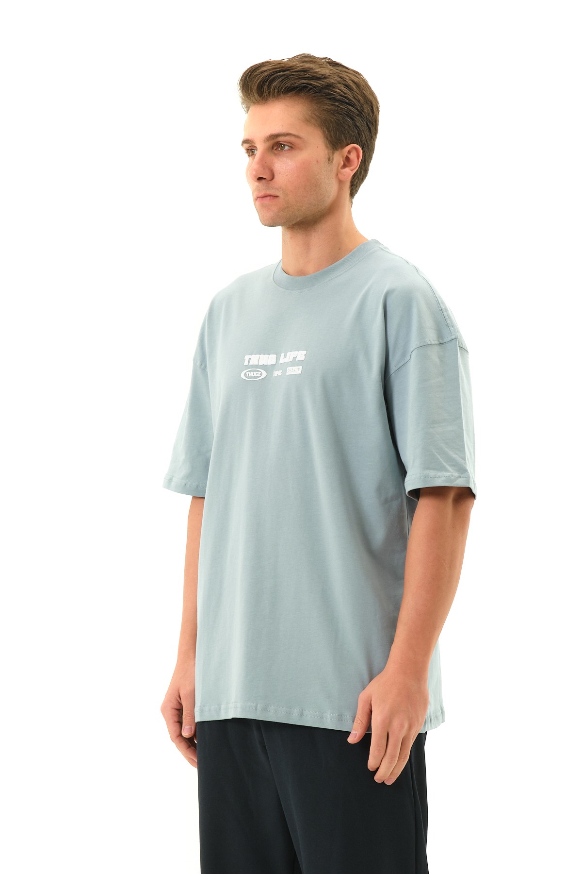 ThugLife Baskılı Oversize T-shirt
