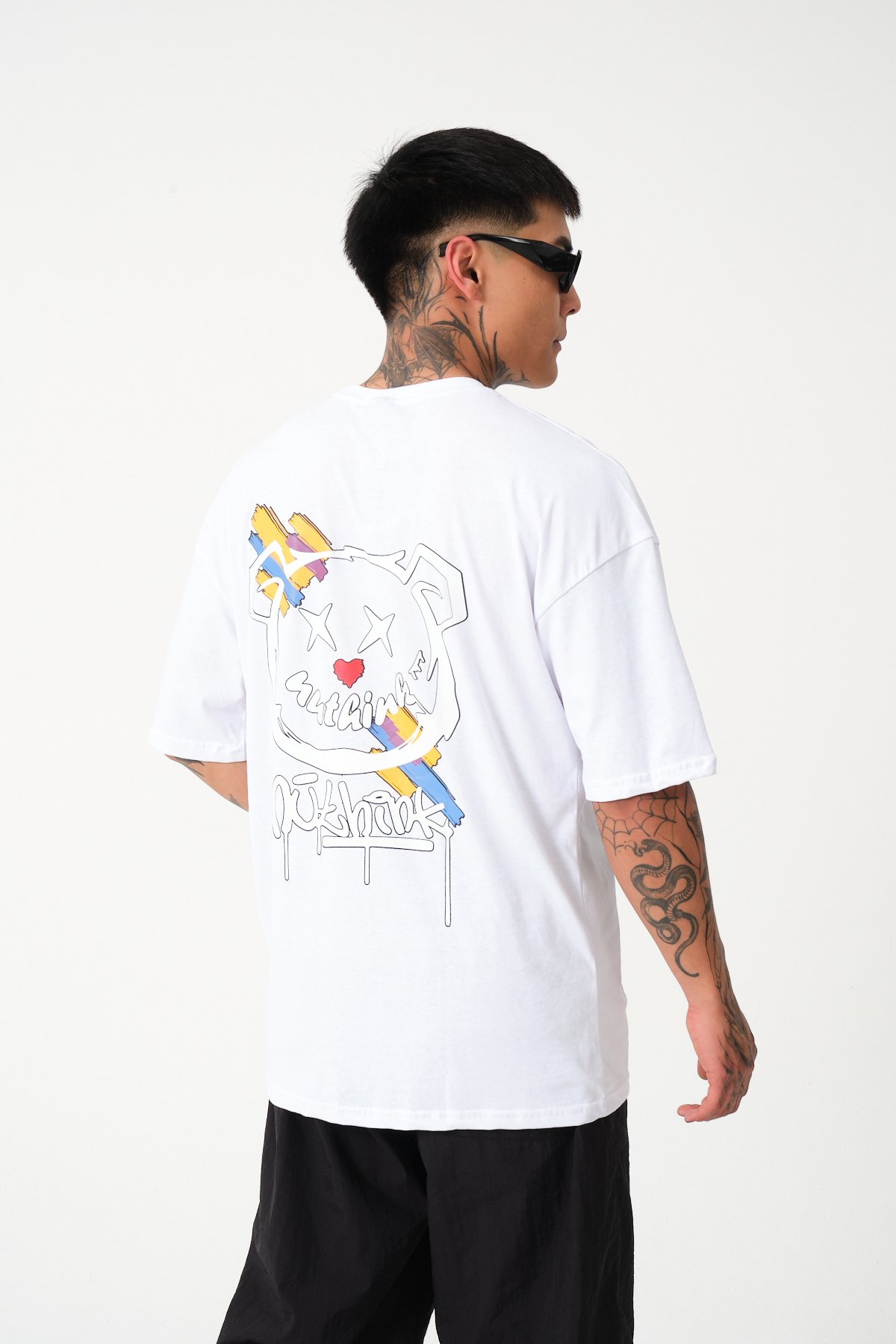 Butterfly Baskılı Oversize T-shirt