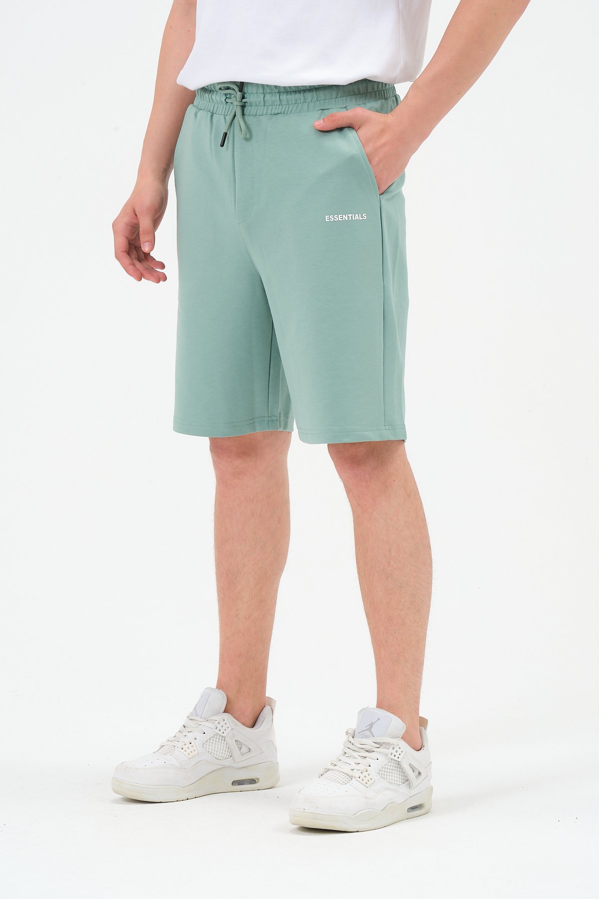 Essentials Baskılı Oversize Şort