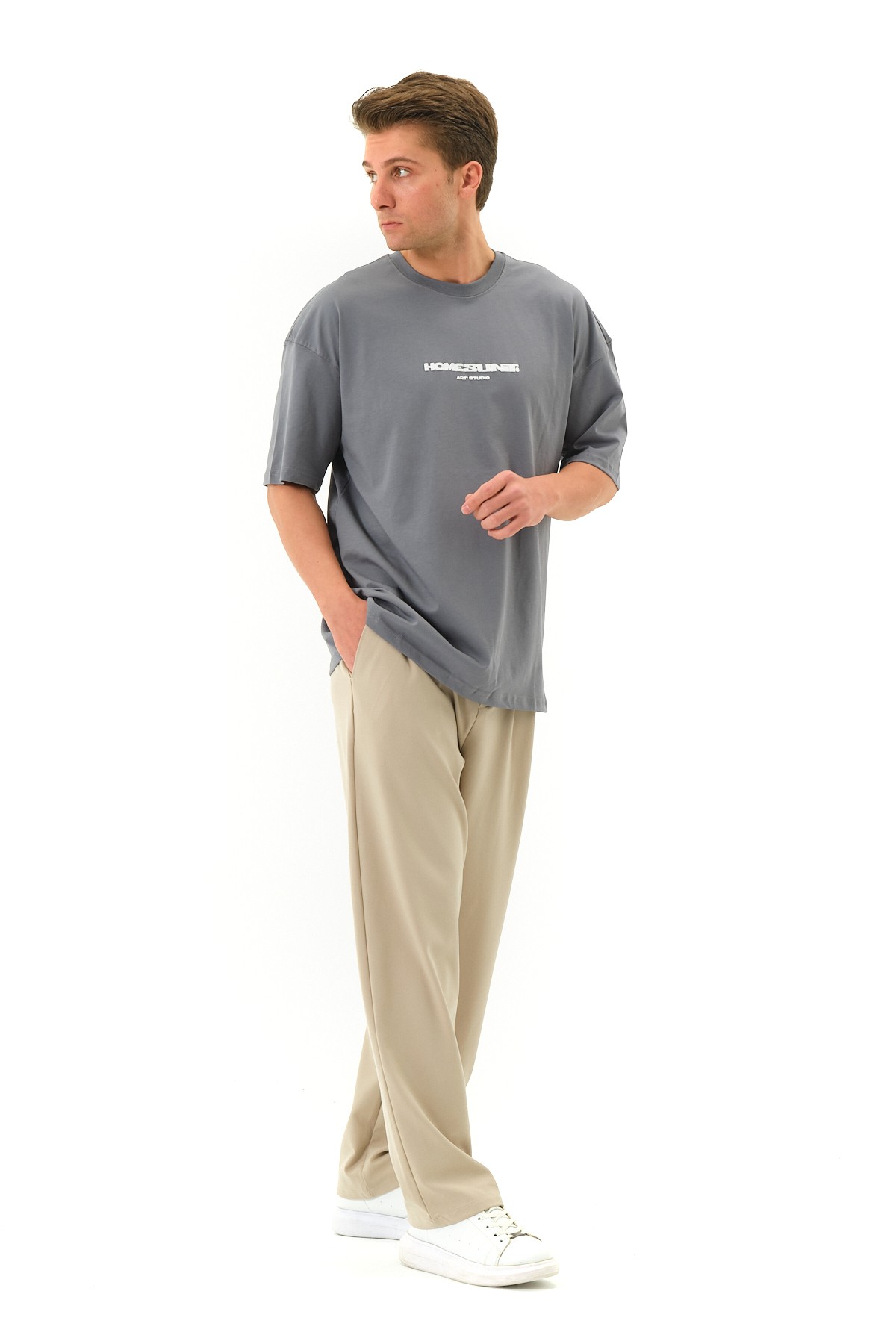 Home Baskılı Oversize T-shirt