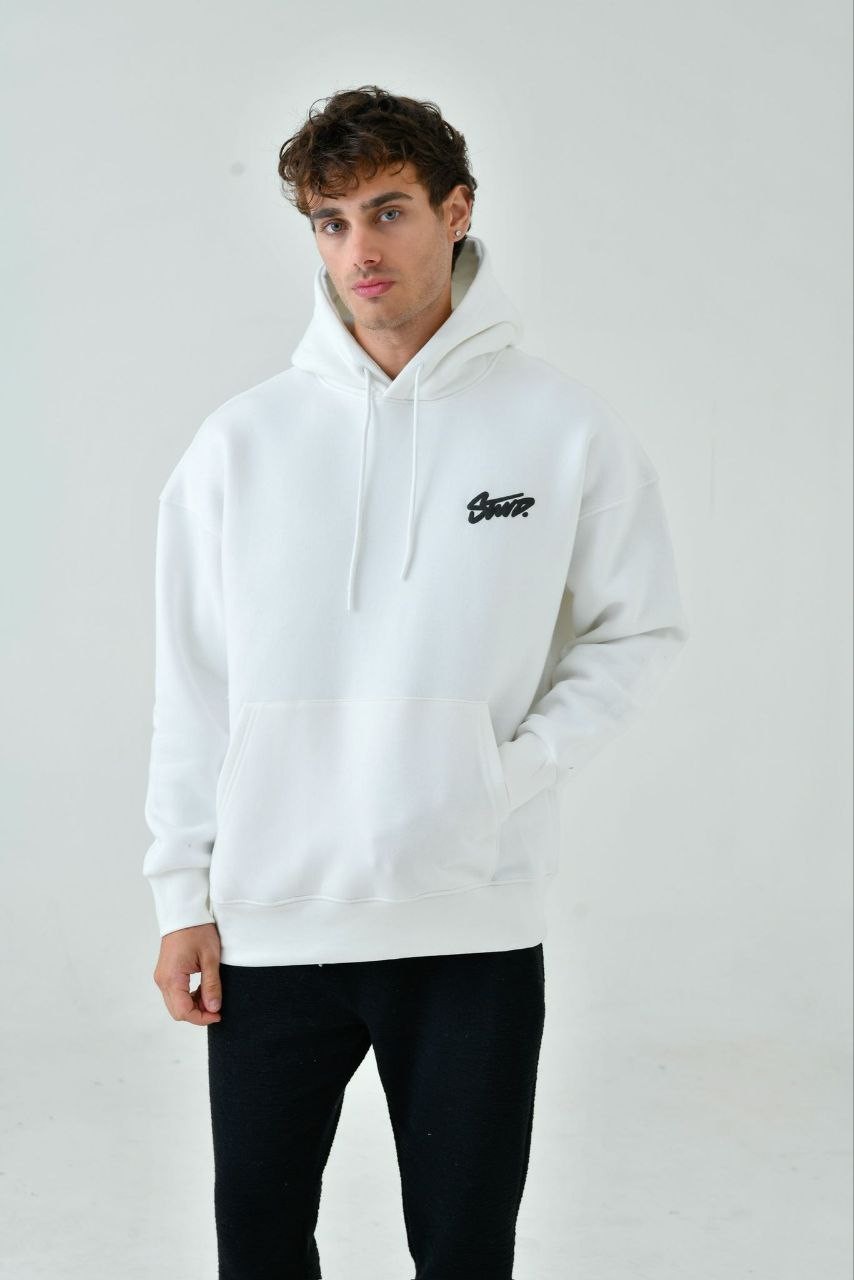 STWD Baskılı Oversize Hoodie