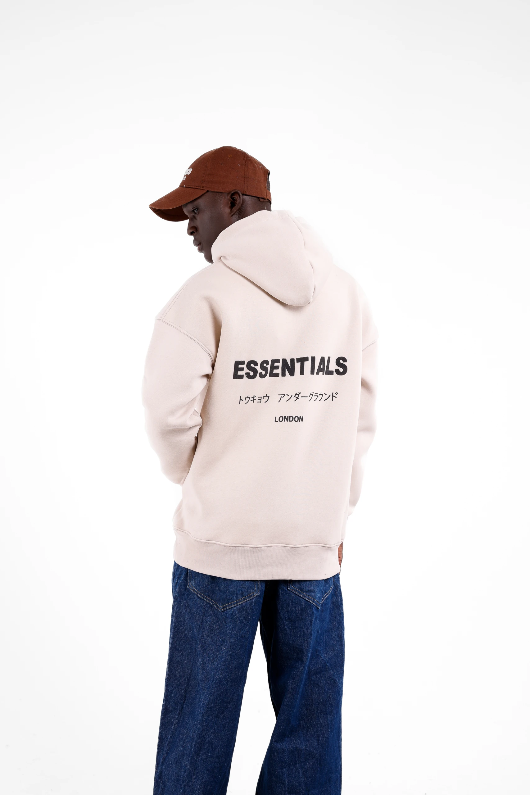 ESSENTIALS LONDON Baskılı Sweatshirt - Bej