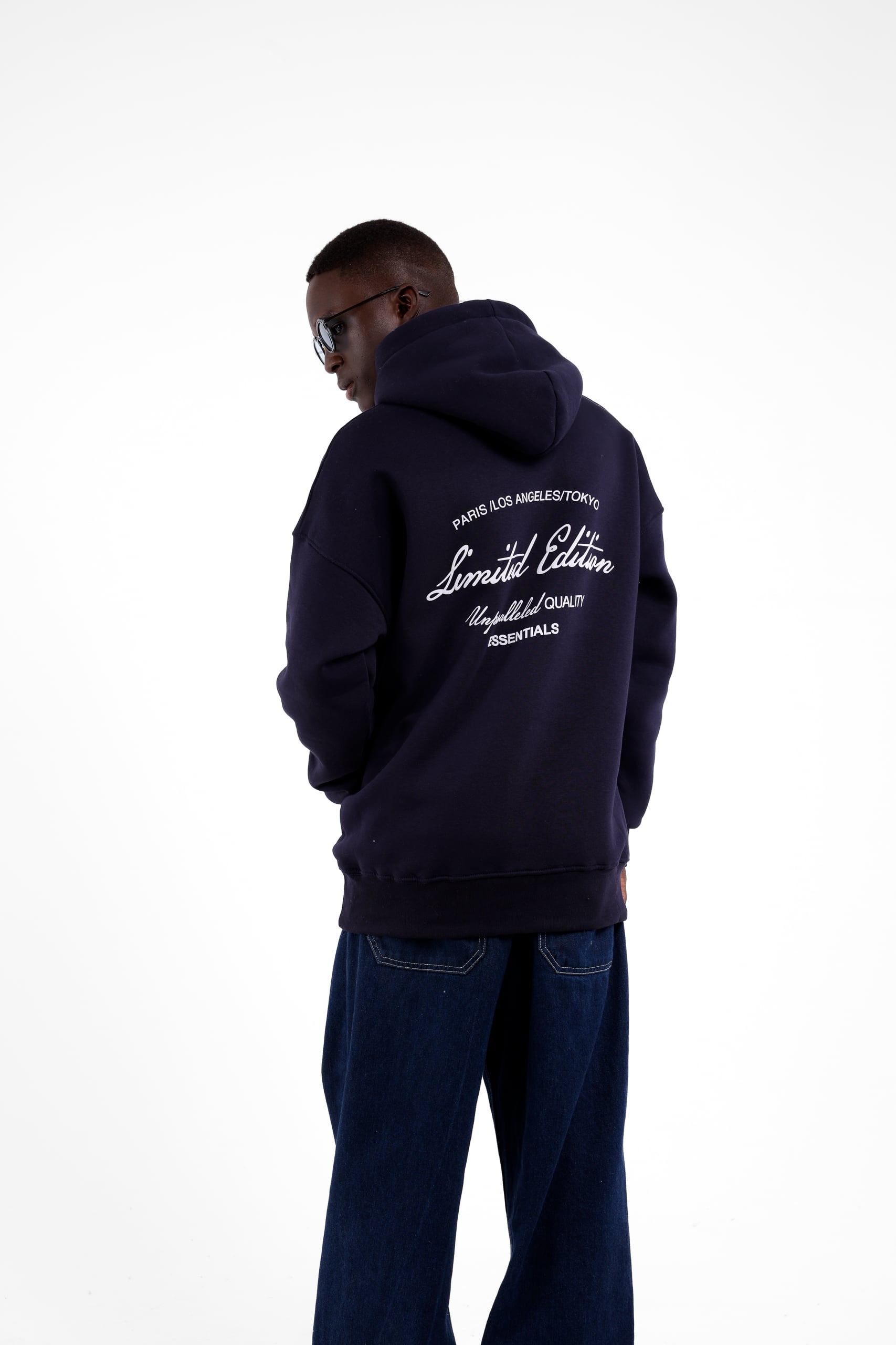 Limited Edition Essentials Baskılı Sweatshirt - Lacivert