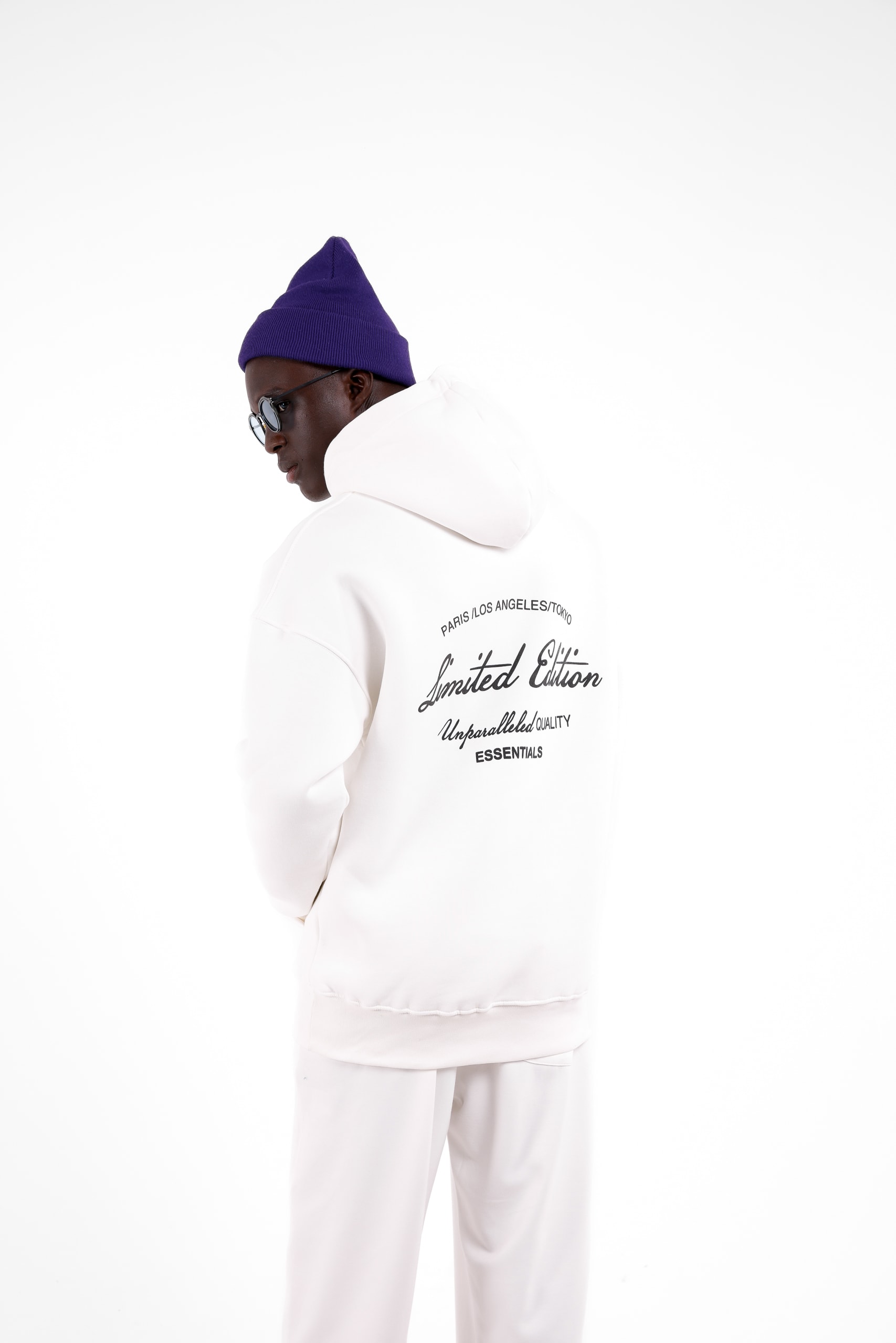 Limited Edition Essentials Baskılı Sweatshirt - Beyaz