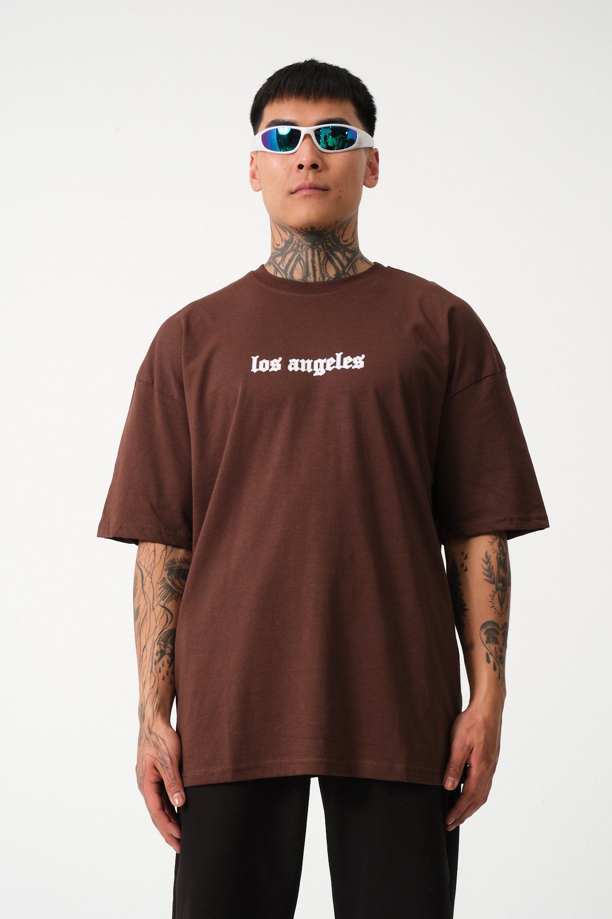 Los Angeles Baskılı Oversize T-shirt