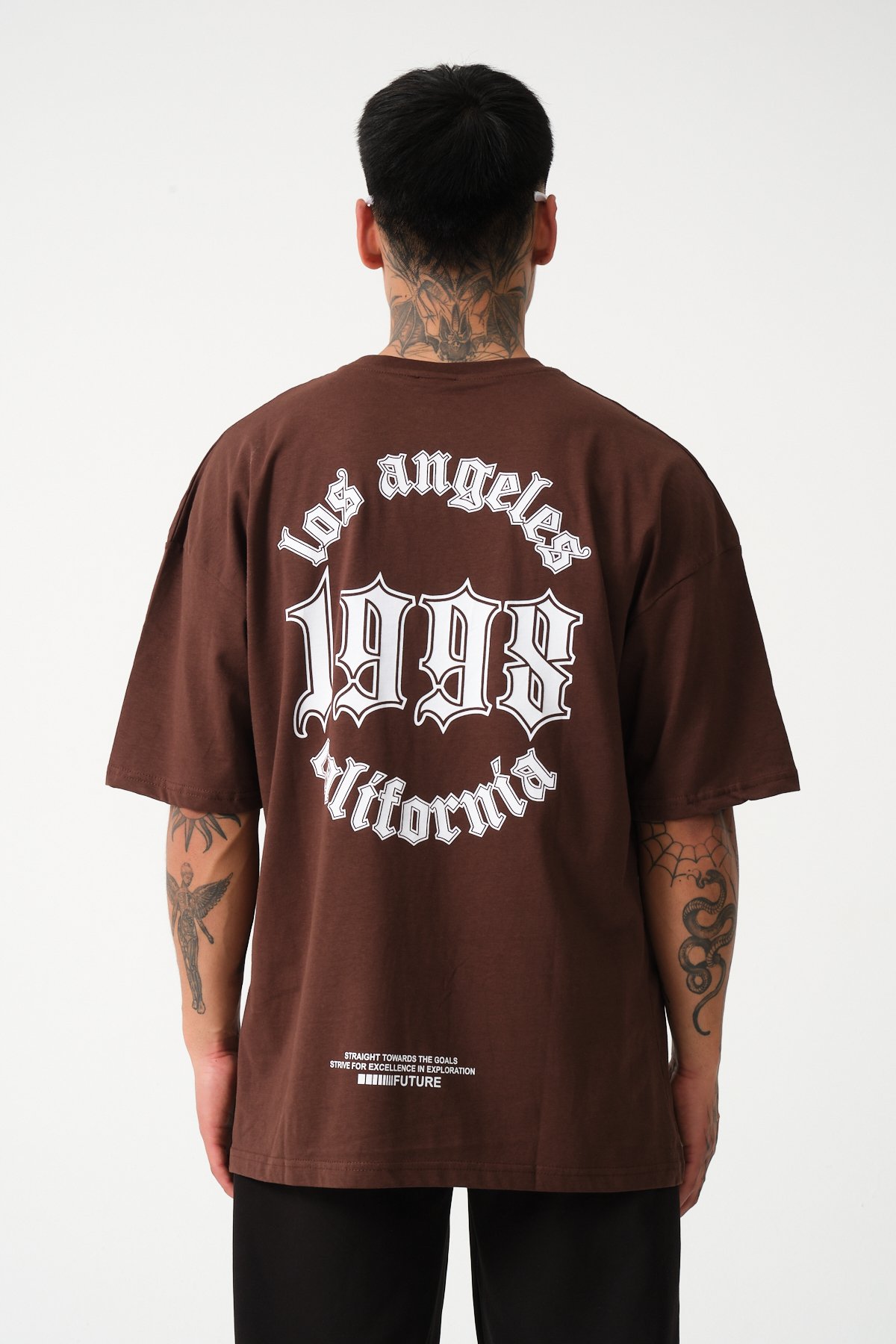 Los Angeles Baskılı Oversize T-shirt