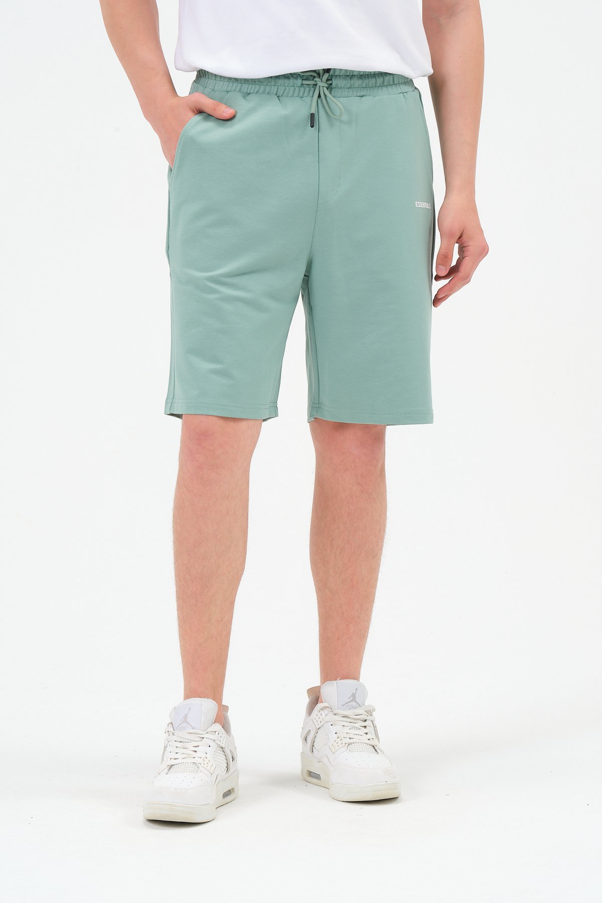 Essentials Baskılı Oversize Şort