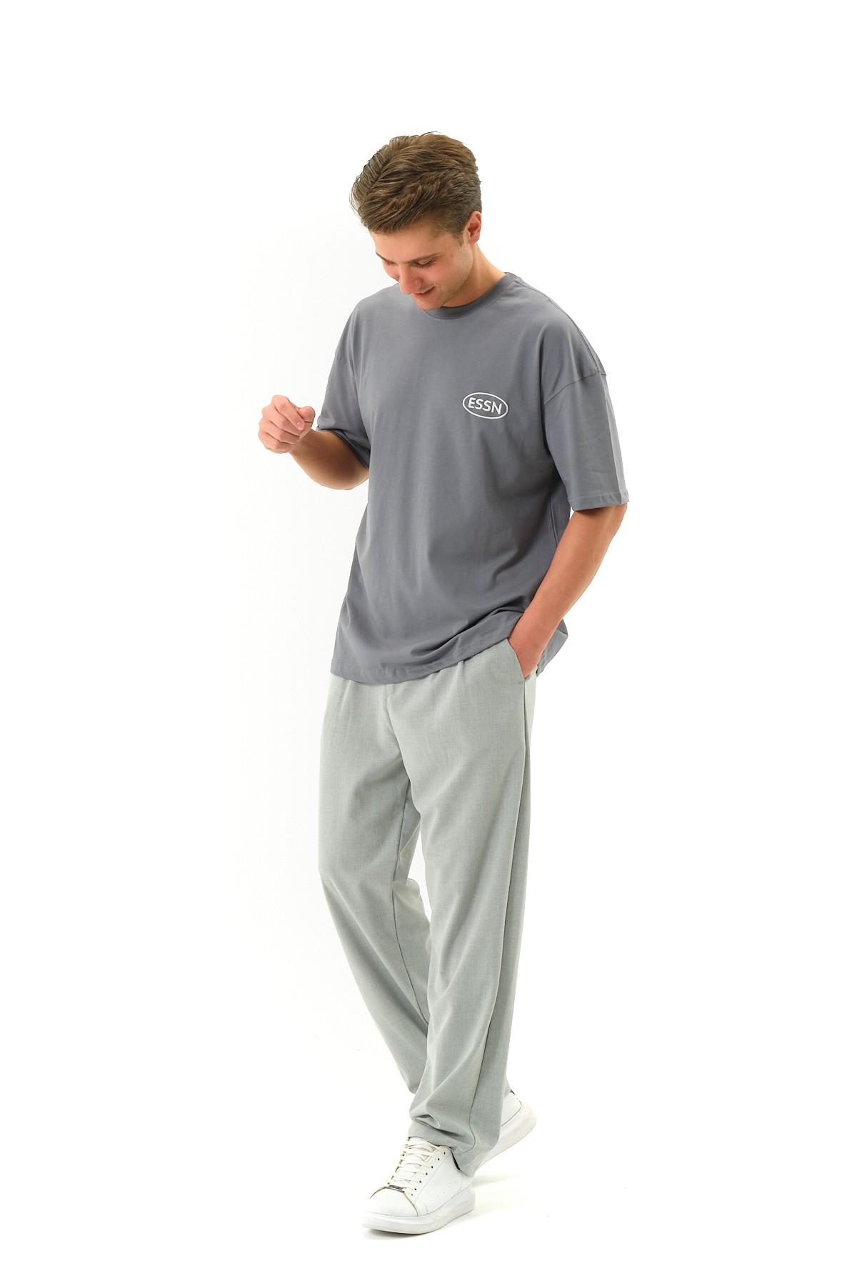 LA Baskılı Oversize T-shirt