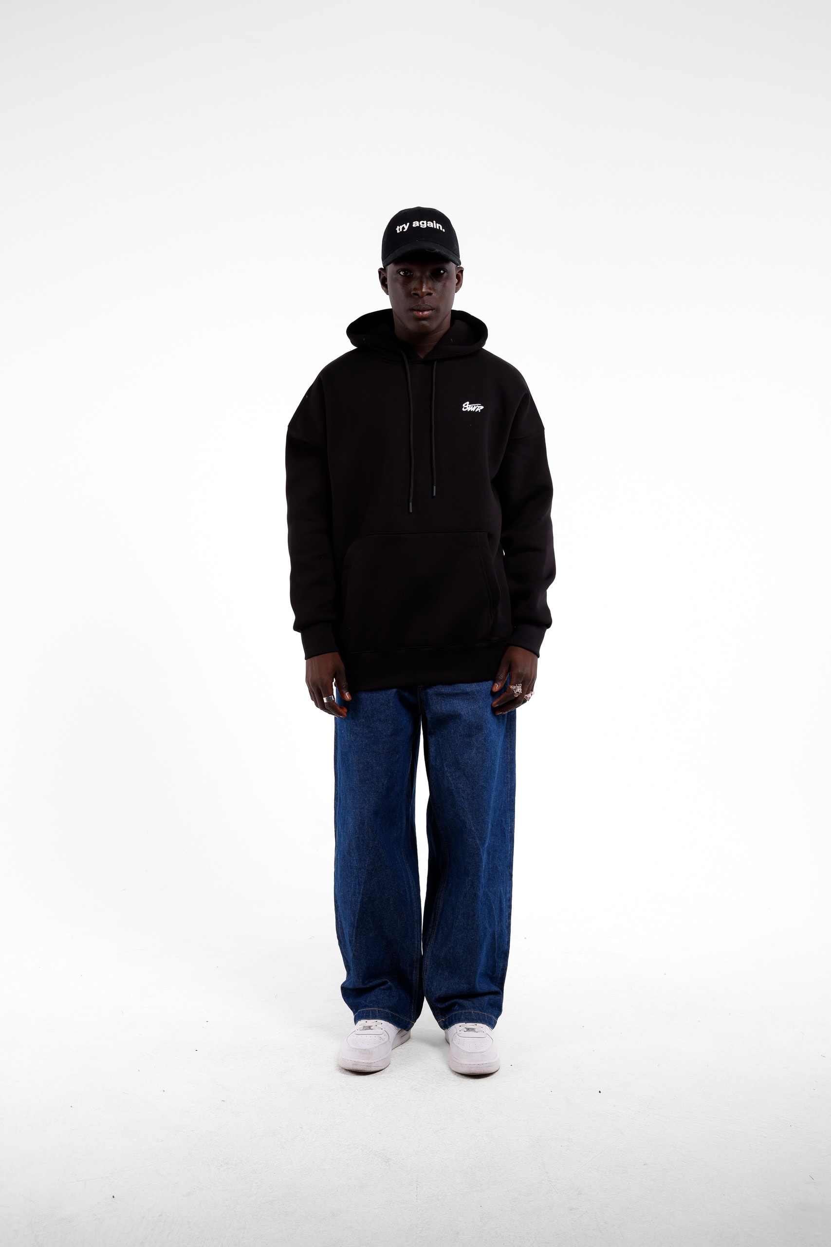 STWD Baskılı Sweatshirt - Siyah