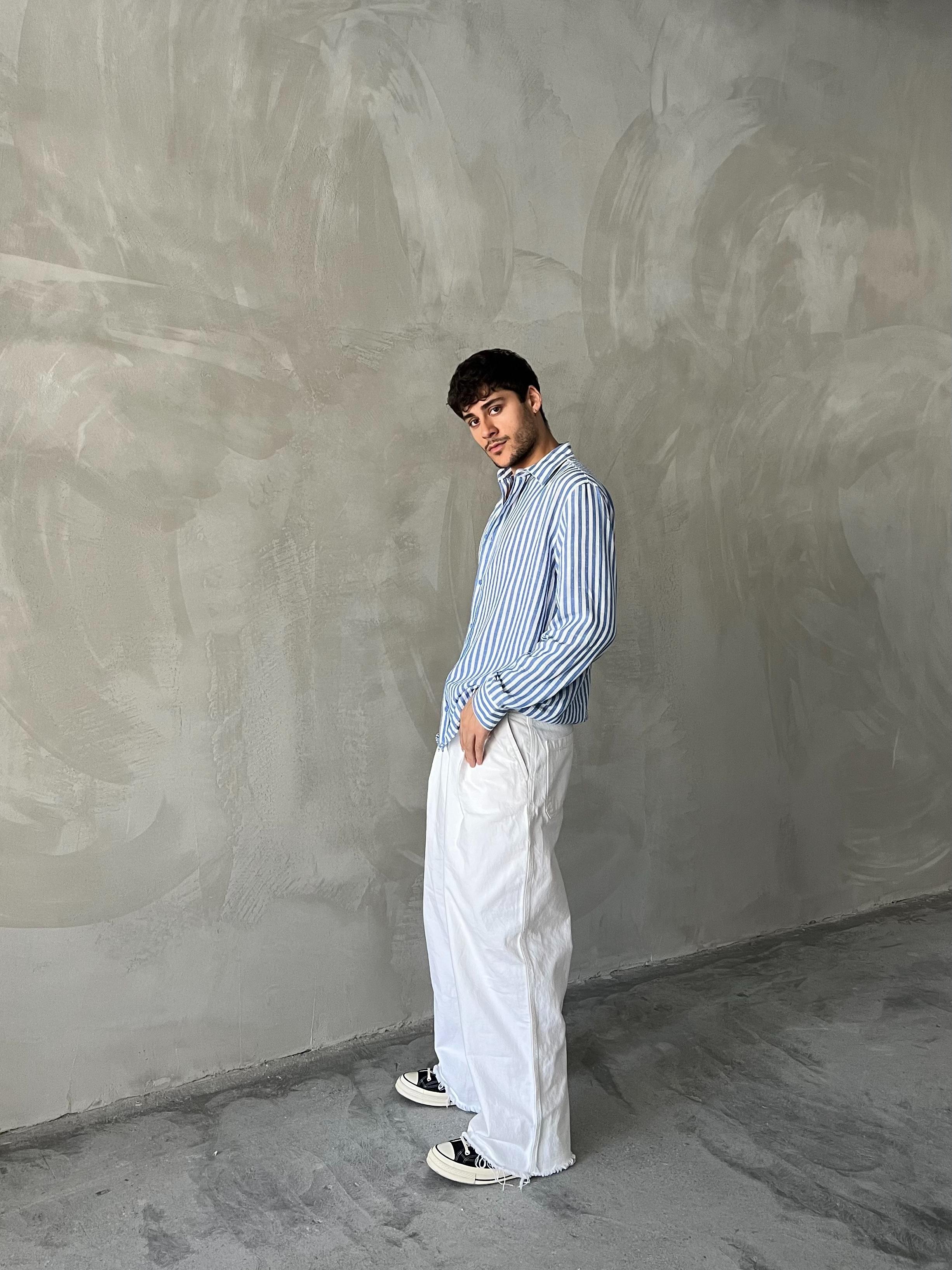 Çizgili Oversize Gömlek