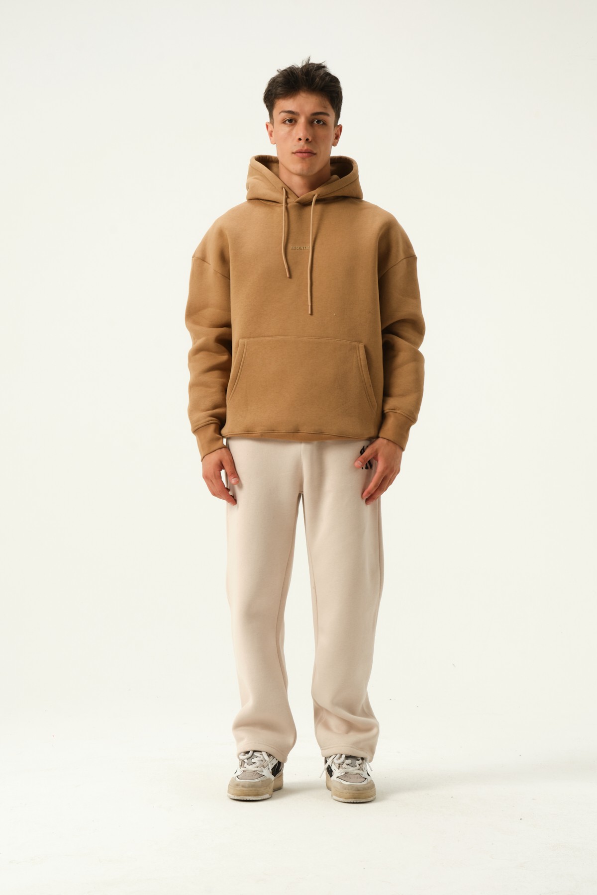 Essentials Baskılı Basic Hoodie