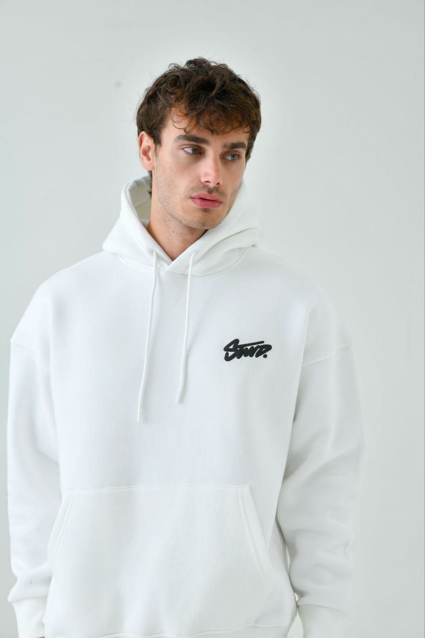 STWD Baskılı Oversize Hoodie