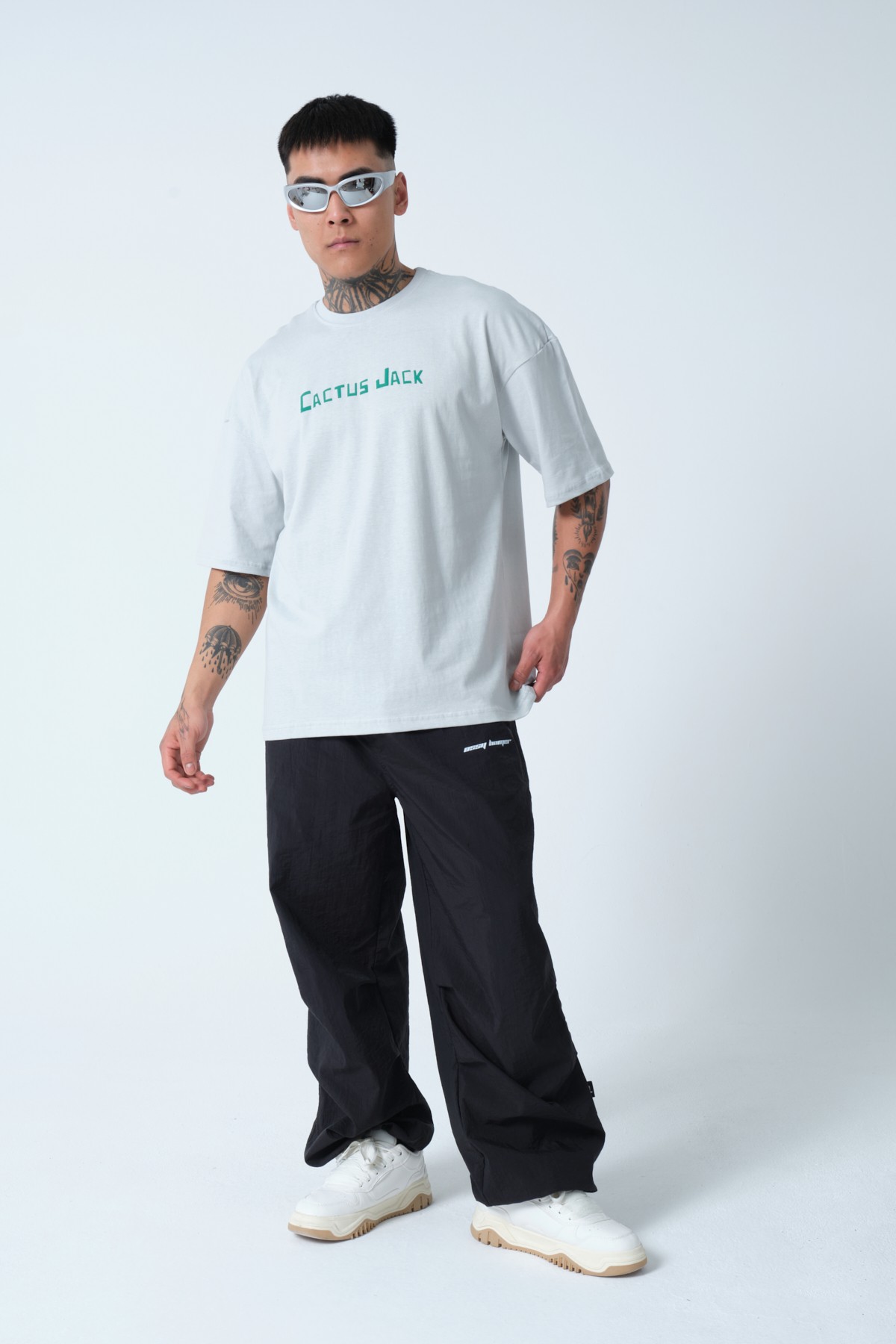 Cactus Jack Baskılı Oversize T-shirt