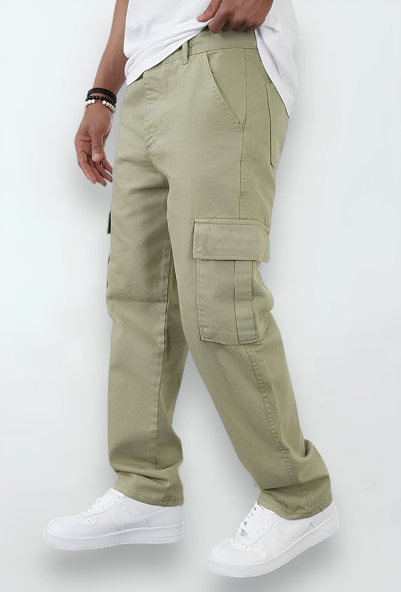 Basic Kargo Pantolon - Yeşil