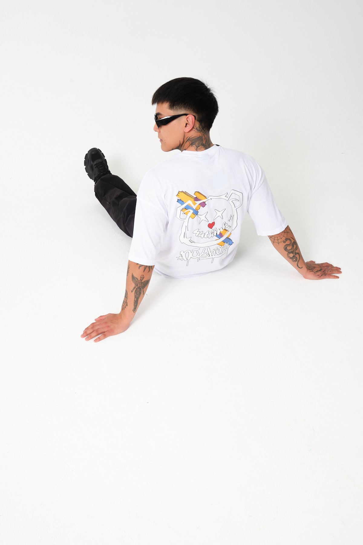 Butterfly Baskılı Oversize T-shirt