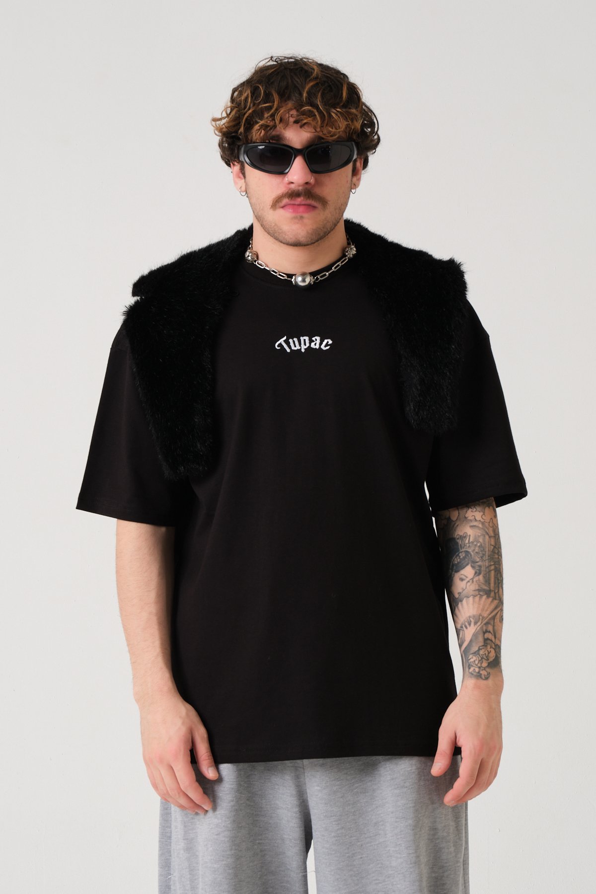 Tupac Baskılı T-shirt