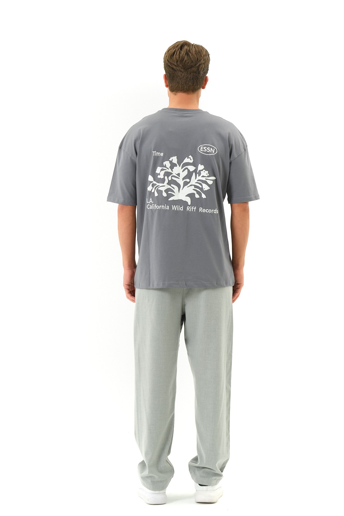 LA Baskılı Oversize T-shirt