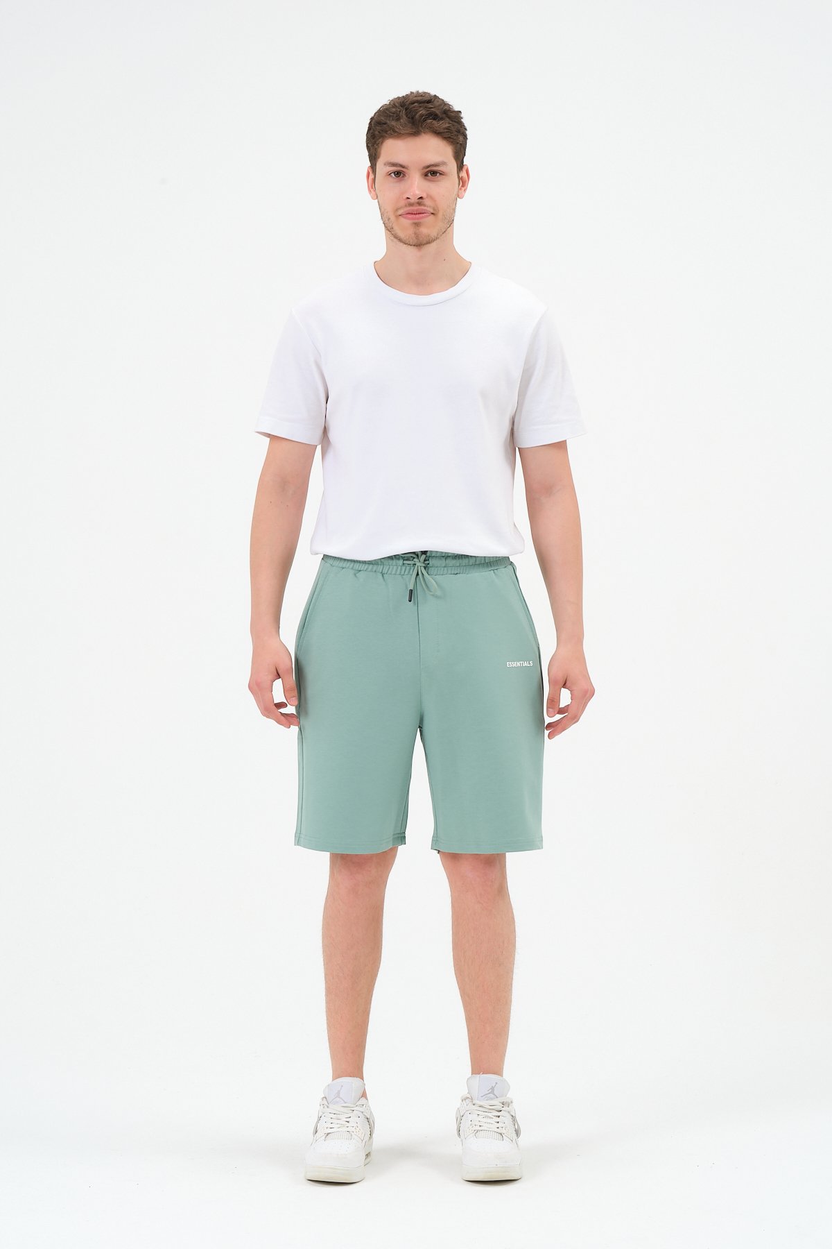 Essentials Baskılı Oversize Şort