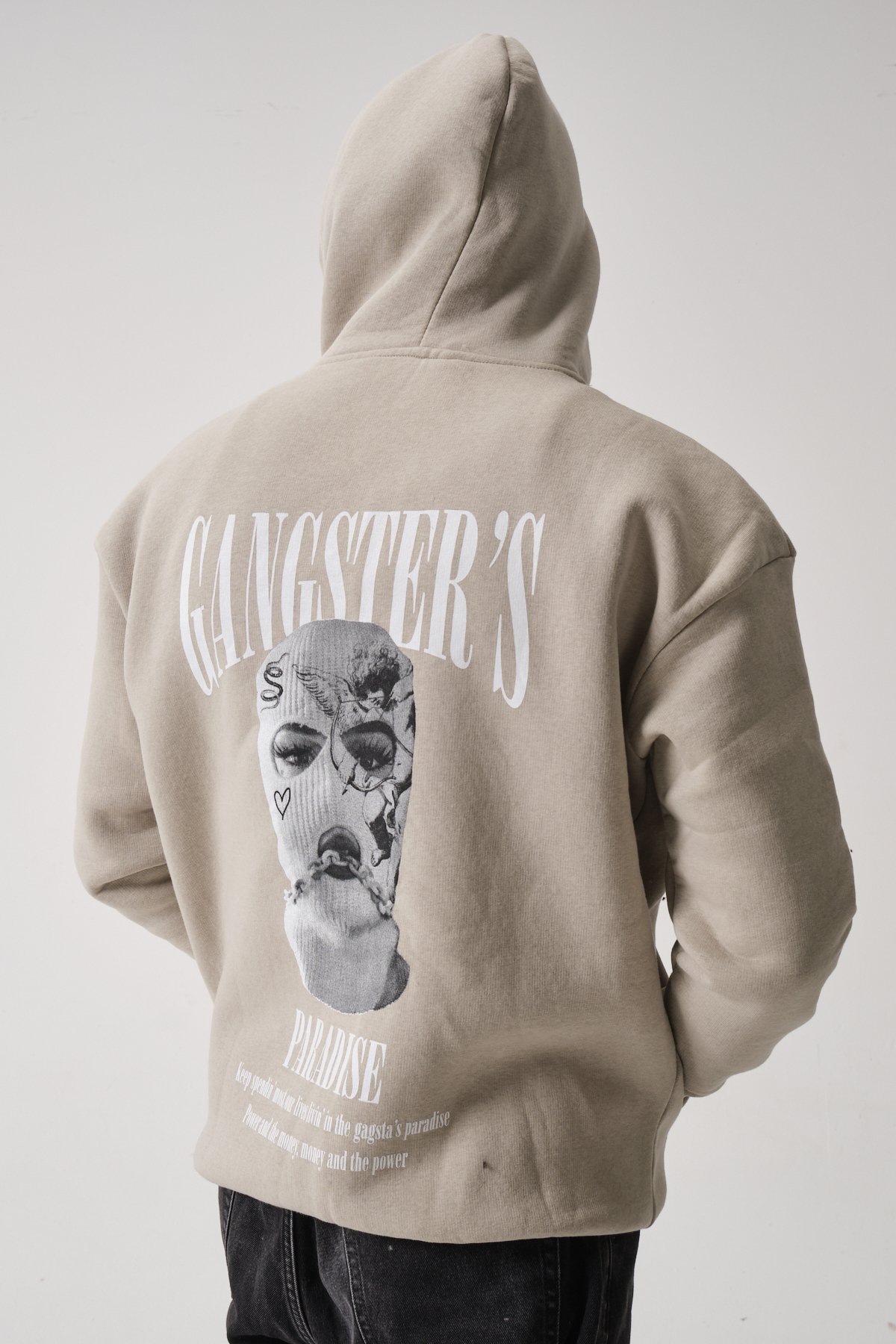 Gangster's Paradise Baskılı Oversize Sweatshirt