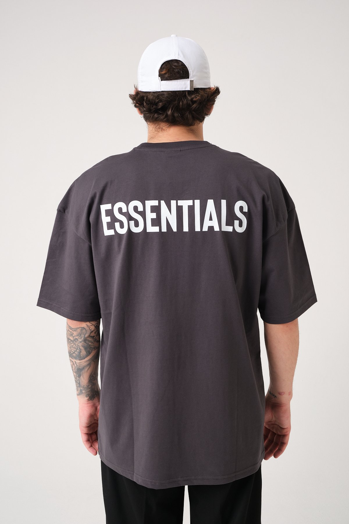 Essentials Baskılı Oversize T-shirt