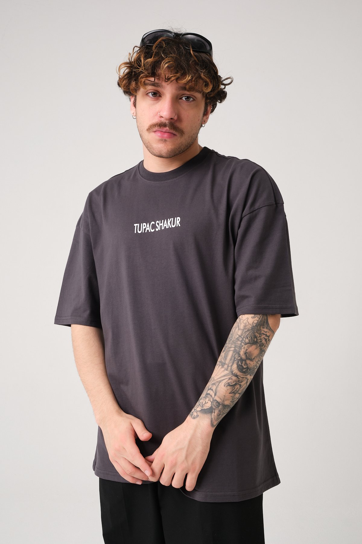 Tupac Shakur Baskılı Oversize T-shirt