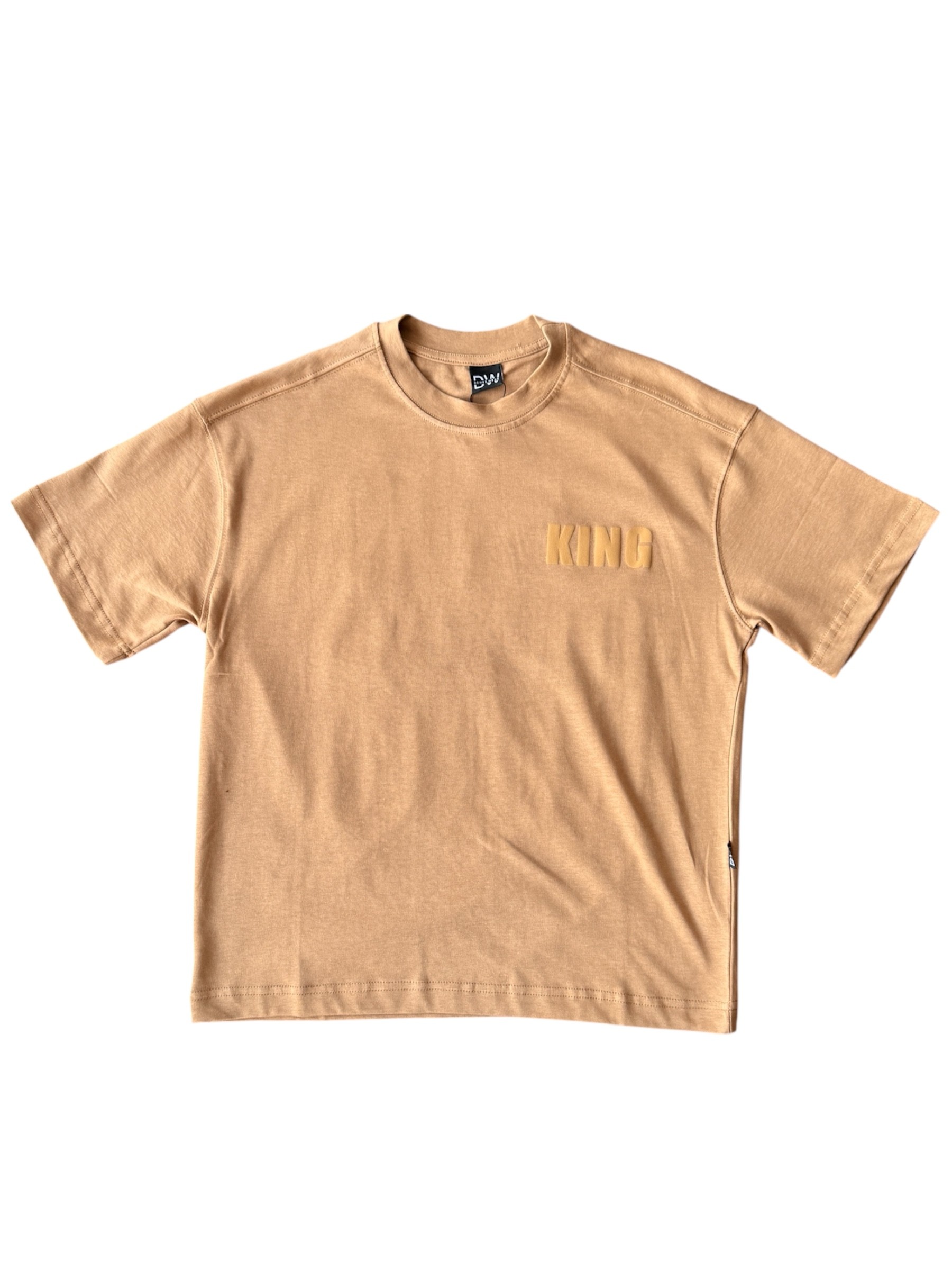 KING BASKILI KAHVRENGİ BASKILI TSHIRT