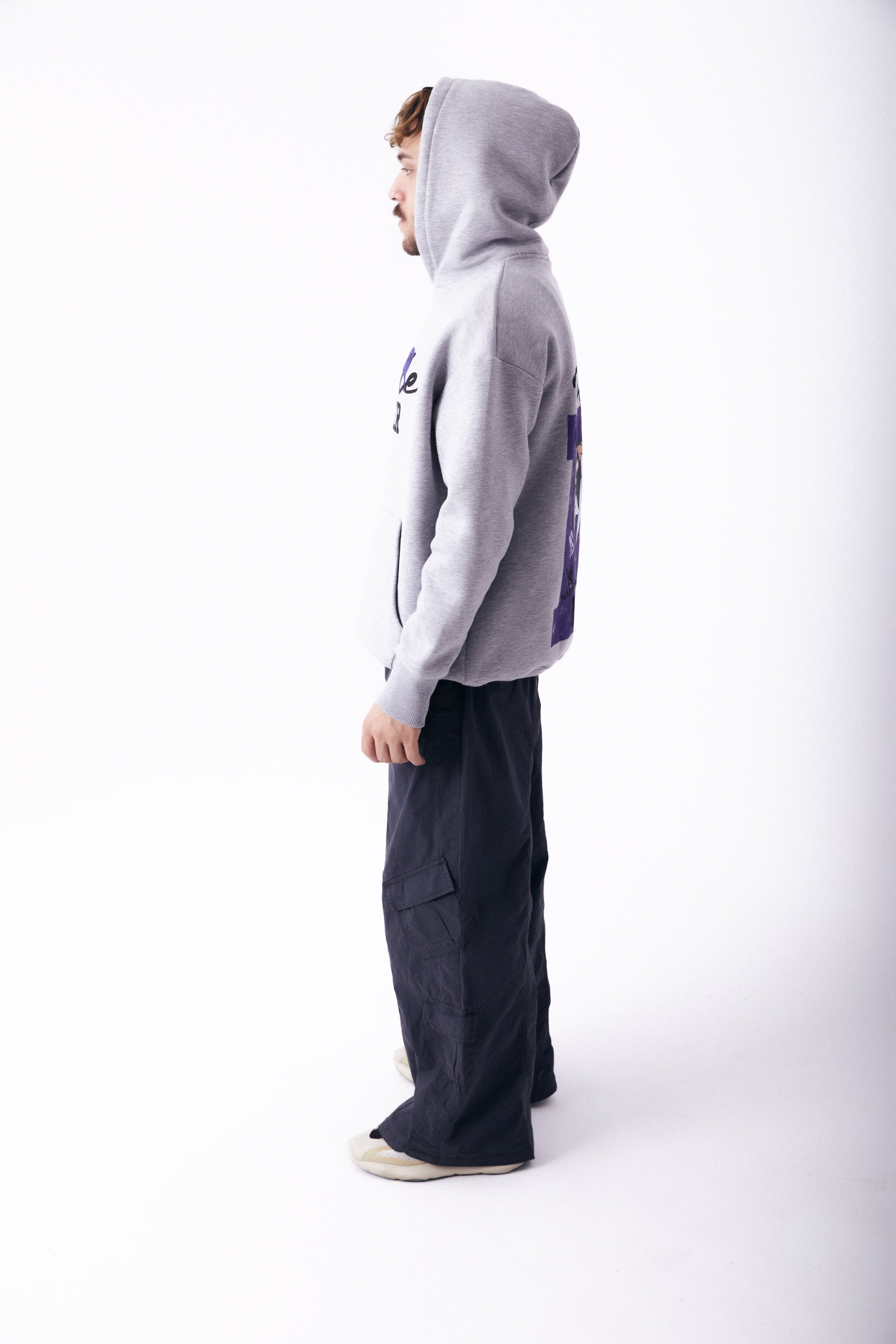 Trouble Maker Gri Oversize Sweatshirt