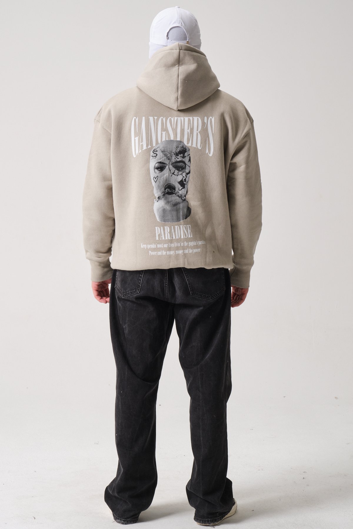 Gangster's Paradise Baskılı Oversize Sweatshirt