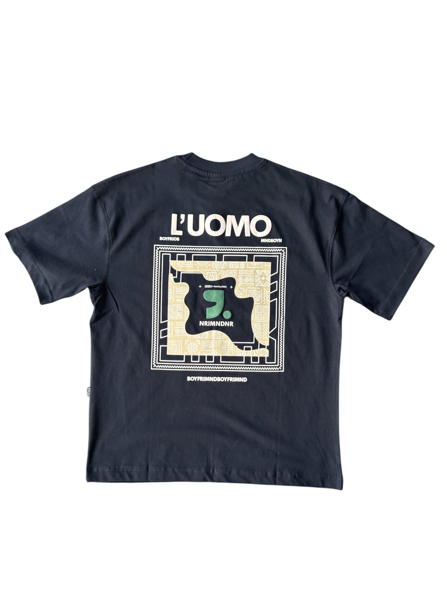 L'UOMO BASKILI SIYAH TSHIRT