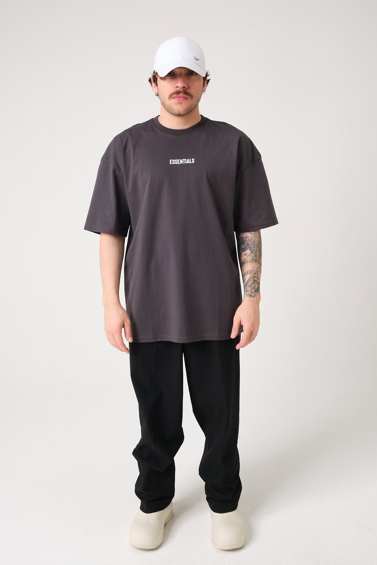 Essentials Baskılı Oversize T-shirt