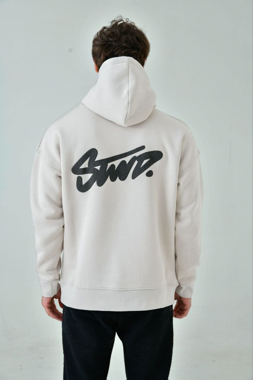 STWD Baskılı Oversize Hoodie