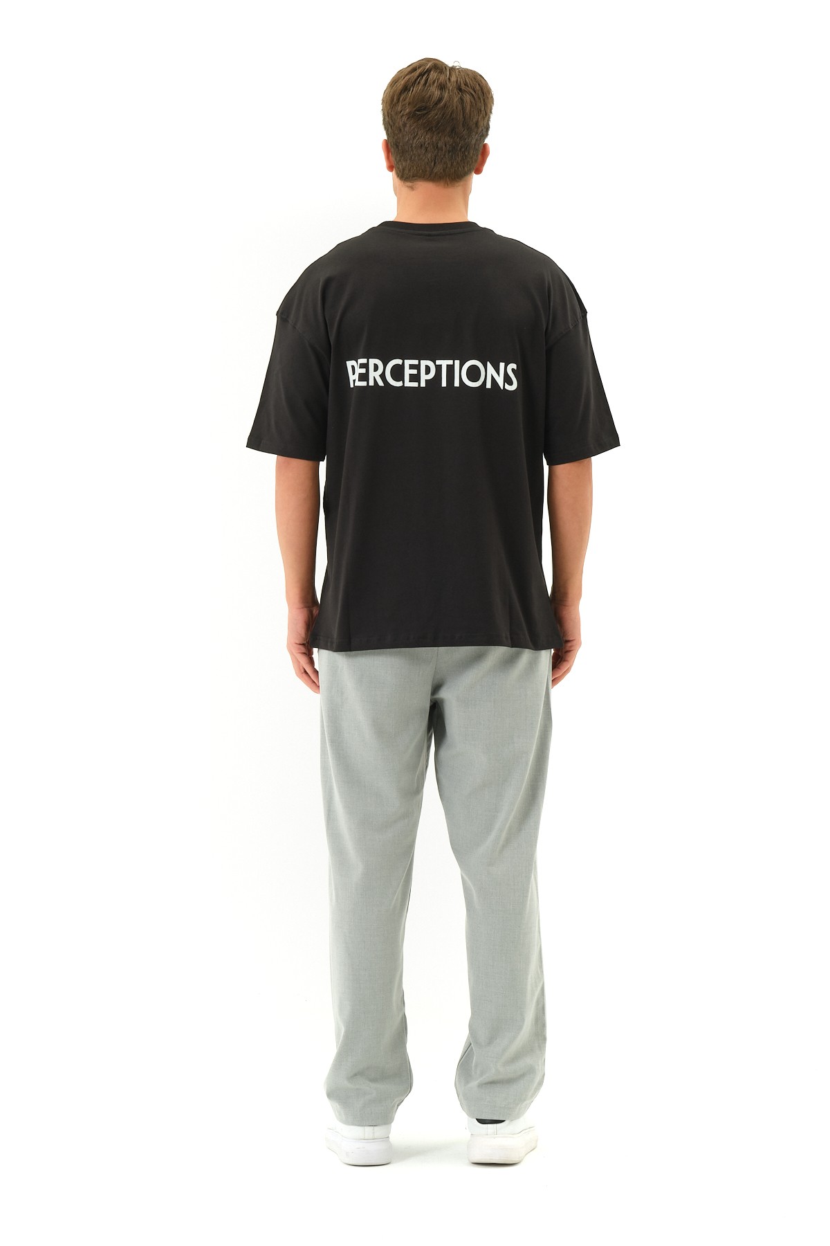 Perception Baskılı Oversize T-shirt