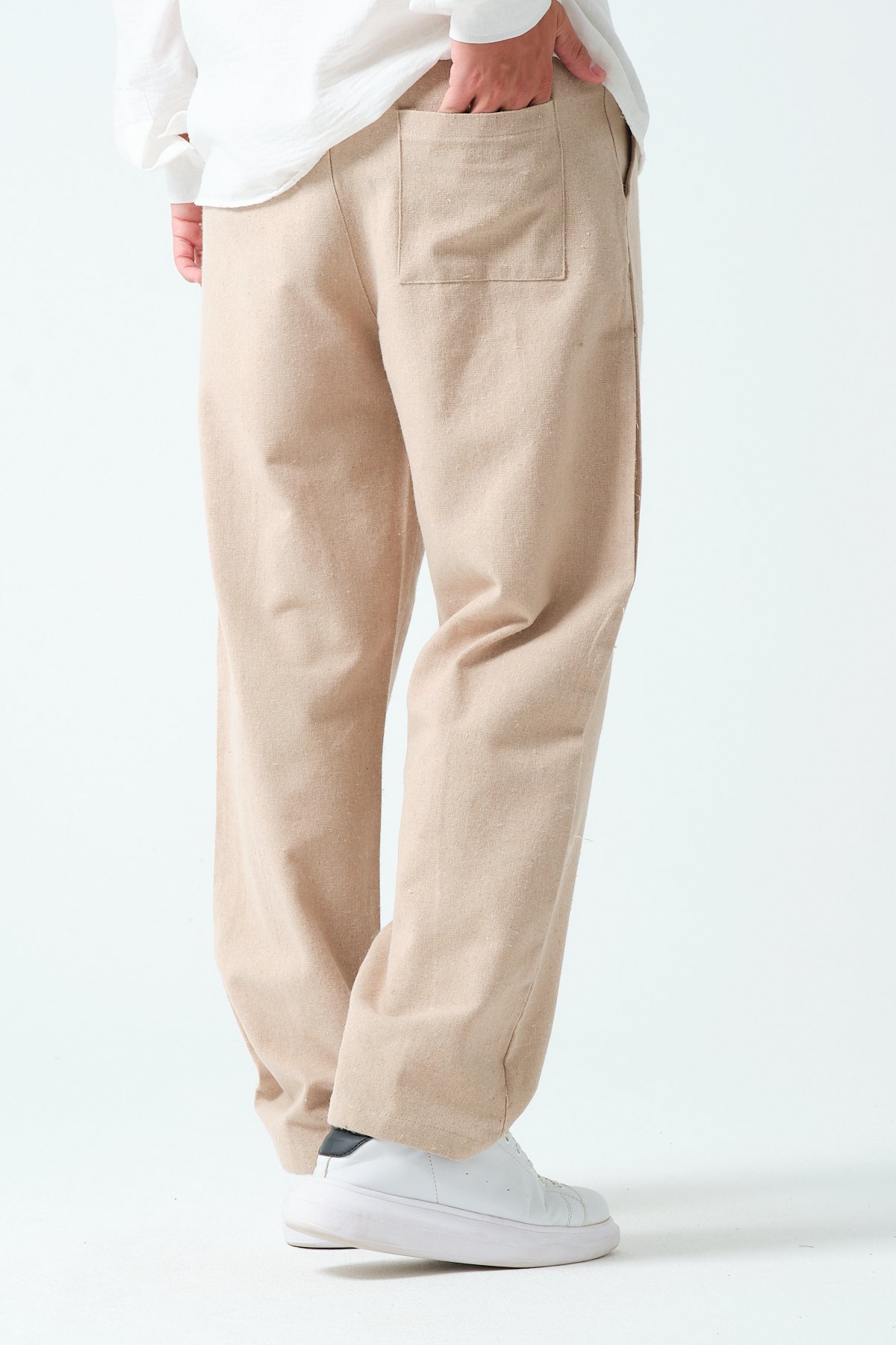 Oversize Keten Pantolon