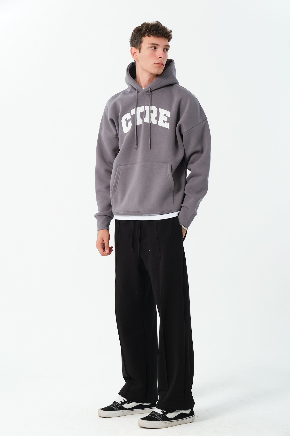 CTRE Oversize Baskılı Hoodie